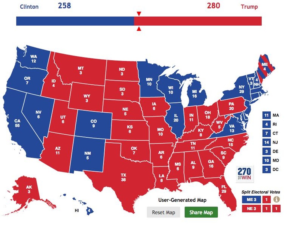 
Đồ họa về khả năng giành chiến thắng của ông Trump theo “con đường thứ hai”. (Ảnh: BusinessInsider)
