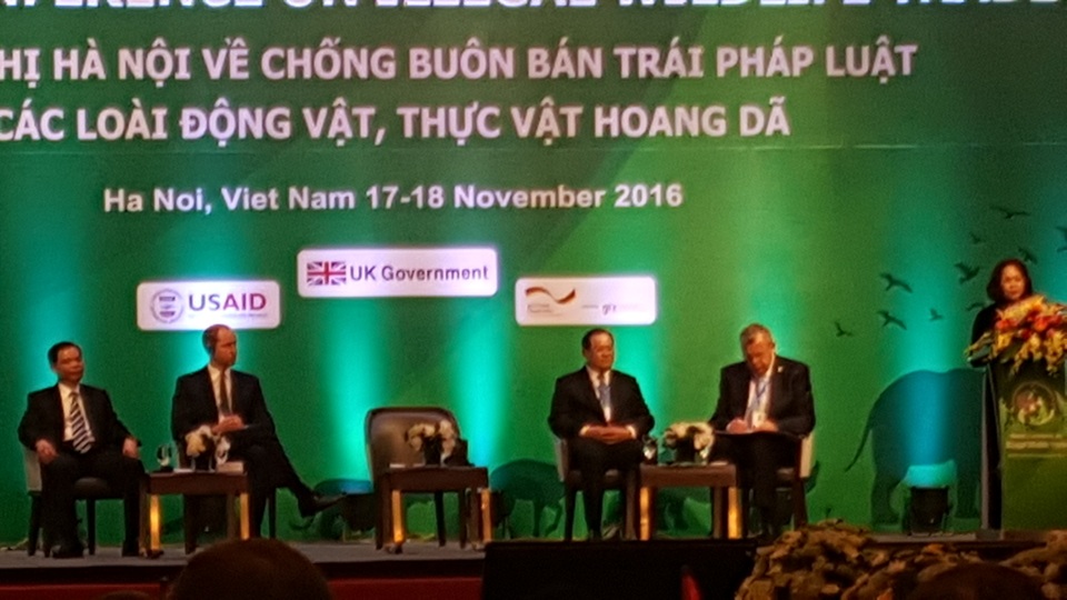 Hoàng tử William: Động vật hoang dã sẽ tuyệt chủng vì chính chúng ta - 1
Bà Đặng Thị Ngọc Thịnh, Phó Chủ tịch nước cho biết, Việt Nam đang và sẽ tiếp tục tham gia quyết liệt cuộc chiến chống buôn bán động, thực vật hoang dã. Ảnh: H.Hải