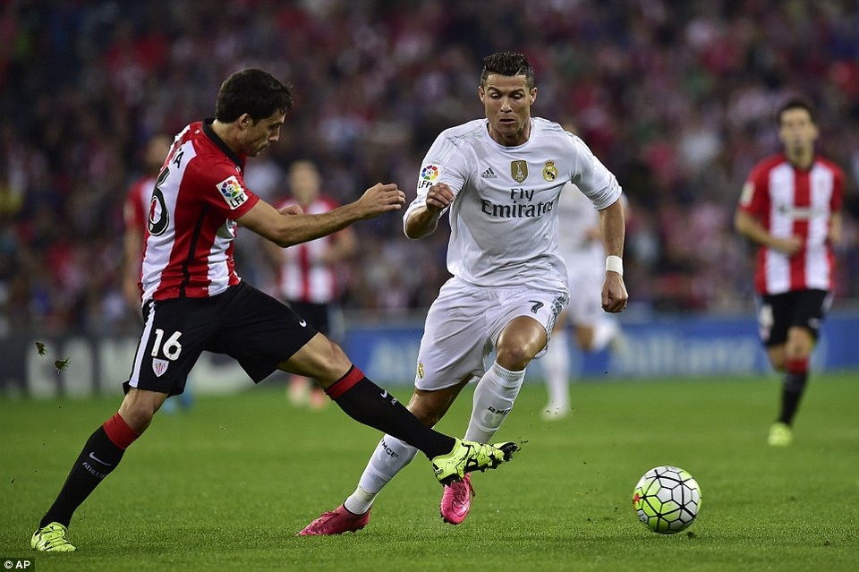Real Madrid - Bilbao: Đánh chiếm ngôi đầu bảng - 3
Hàng thủ Bilbao sẽ phải hết sức dè chừng C.Ronaldo