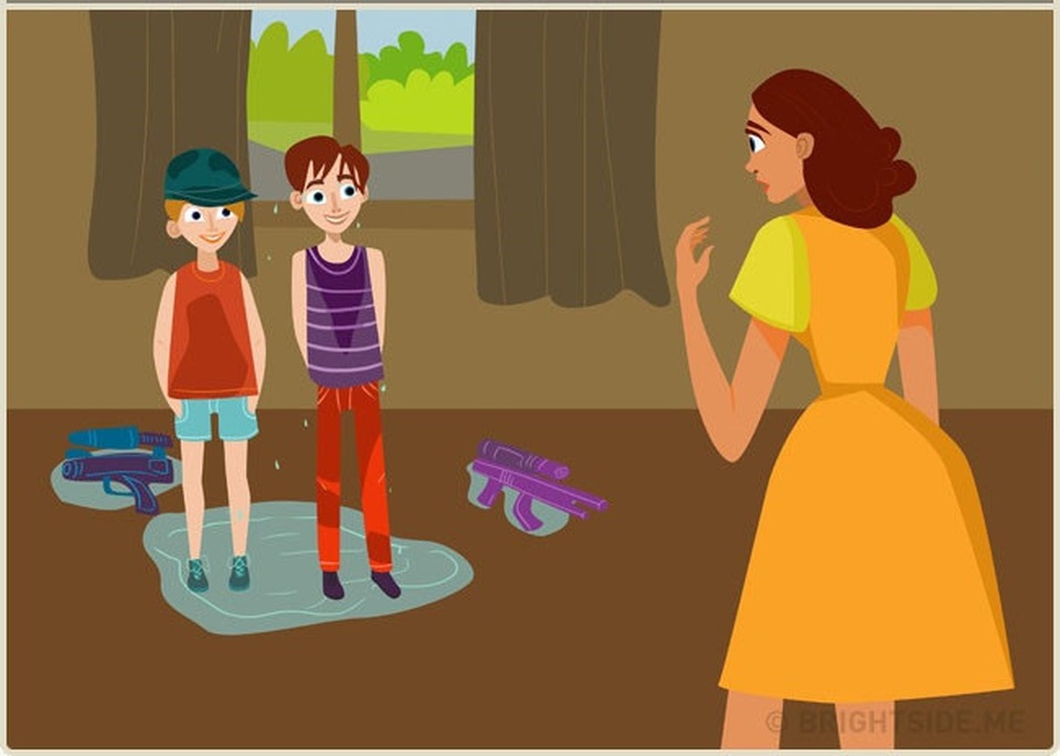 Những tình huống hài hước khi có anh chị em - 12
...và đôi khi quên mất hậu quả khi về nhà gặp mẹ.