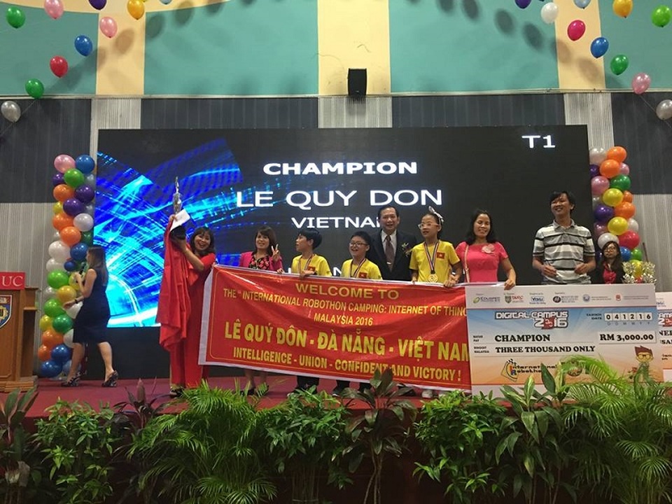 Học sinh Đà Nẵng giành chức vô địch Robothon quốc tế - 1 Học sinh Đà Nẵng giành chức vô địch Robothon quốc tế - 1