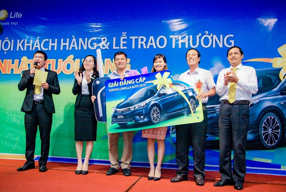 Bảo Việt Nhân thọ tri ân khách hàng bằng xe oto Toyota - 1 Bảo Việt Nhân thọ tri ân khách hàng bằng xe oto Toyota - 1