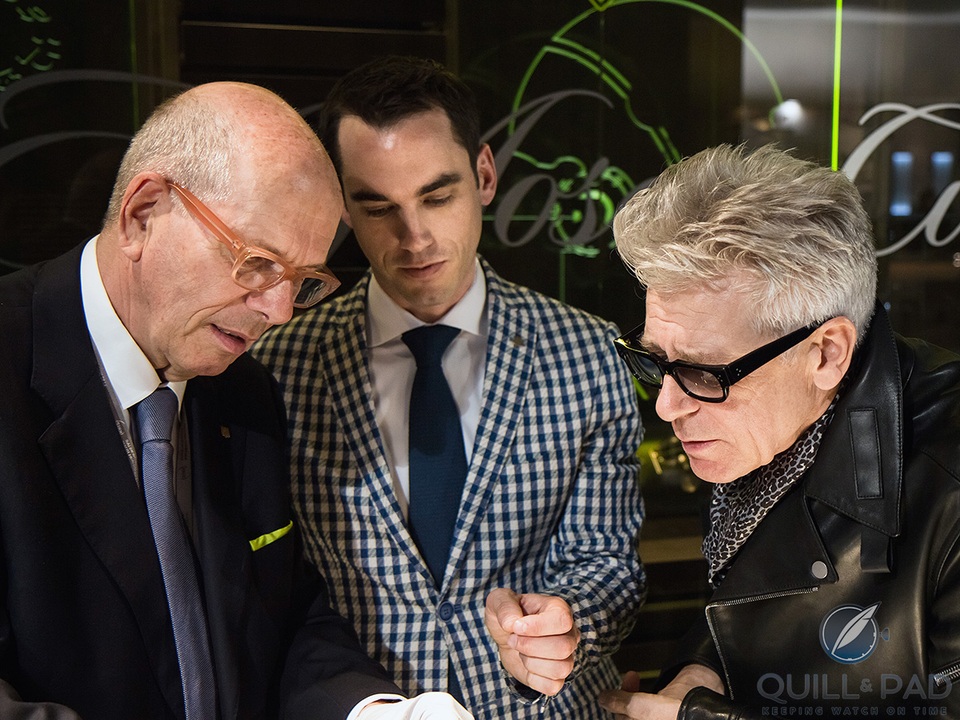 CEO tỷ phú của thương hiệu đồng hồ cao cấp H. Moser & Cie đến Việt Nam - 5 Ngài Georges-Henri và Edouard Meylan cùng với tay chơi Adam Clayton của ban nhạc rock U2.