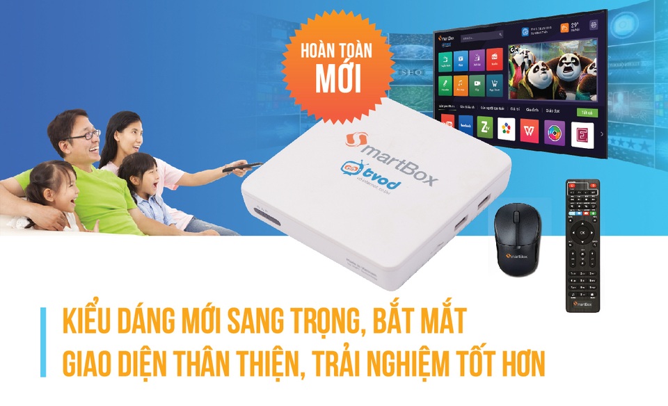 VNPT Technology ra mắt thiết bị Smartbox 2 và dịch vụ truyền hình internet TVoD - 2
SmartBox 2 được thiết kế nhỏ gọn, sang trọng, giao diện mới tinh tế, dễ sử dụng cho mọi lứa tuổi.