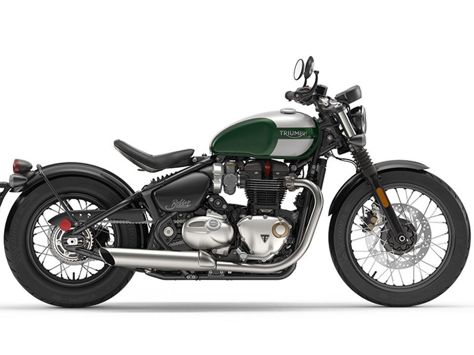 Triumph giới thiệu dòng Bonneville Bobber 2017 động cơ 1.200cc - 9
Giảm xóc sau được giấu dưới yên
