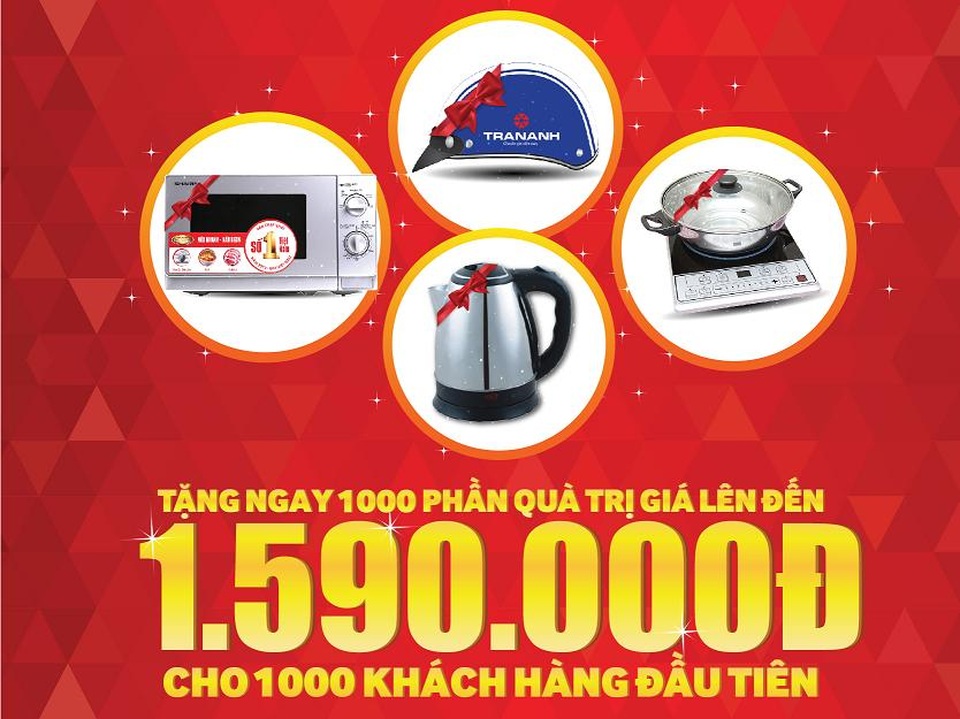 Cán mốc 30 đại trung tâm điện máy, Trần Anh đại hạ giá tất cả các mặt hàng - 1 Cán mốc 30 đại trung tâm điện máy, Trần Anh đại hạ giá tất cả các mặt hàng - 1