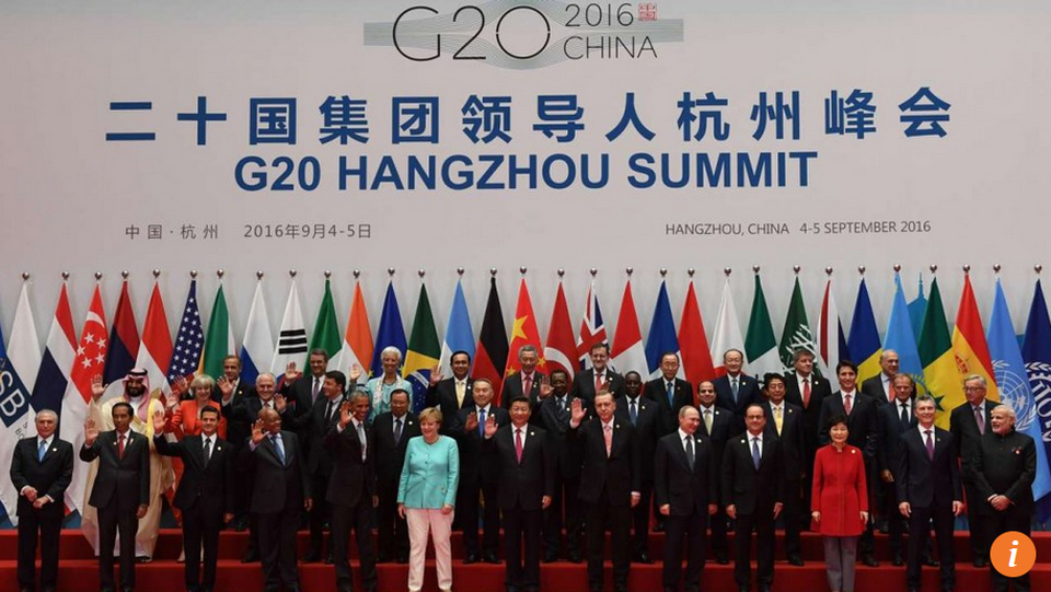 Chuyện hậu trường của hội nghị G20 ở Trung Quốc - 1
Bức ảnh lưu niệm tại hội nghị G20 diễn ra ở Hàng Châu, Trung Quốc. (Ảnh: SCMP)