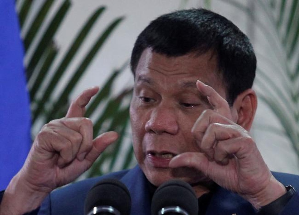 Họp báo nửa đêm, Tổng thống Philippines phân trần việc muốn cắt đứt với Mỹ - 1
Tổng thống Philippines Rodrigo Duterte. (Ảnh: Reuters)