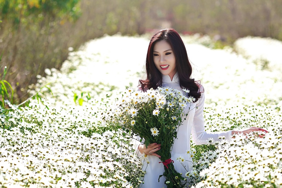 Người đẹp Hà thành khoe sắc bên cúc họa mi cuối mùa - 10 Người đẹp Hà thành khoe sắc bên cúc họa mi cuối mùa - 10