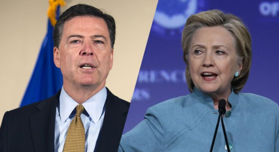 “Cú sốc tháng 10” liệu có quật ngã bà Clinton? - 1
Giám đốc FBI James Comey (trái) và ứng viên tổng thống Dân chủ Hillary Clinton. (Ảnh: Getty)