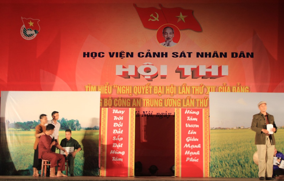Sôi nổi hội thi tìm hiểu nghị quyết Đảng của SV Học viện Cảnh sát - 5