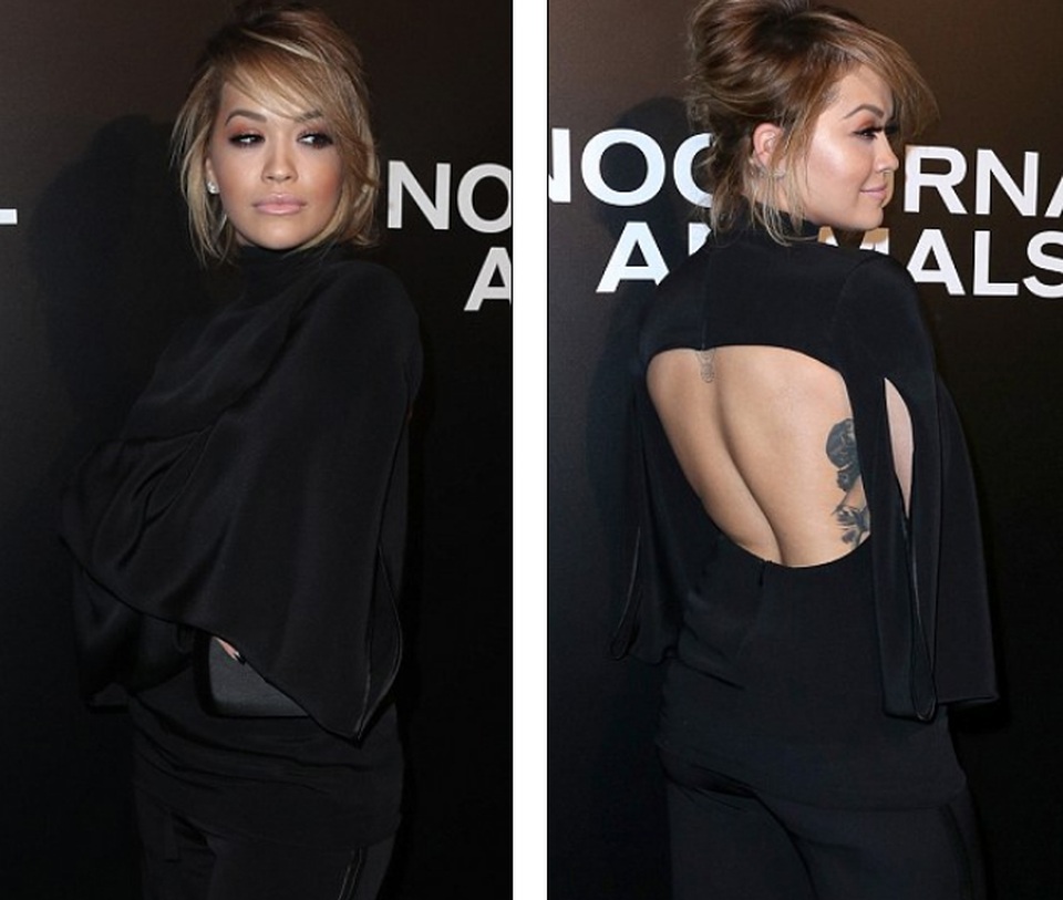
Rita Ora gợi cảm khoe lưng trần
