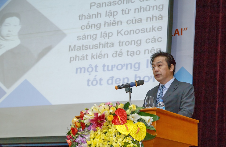 Học bổng Panasonic chắp cánh ước mơ cho sinh viên Việt Nam - 2
Ông Yamamoto Masahiro, Giám đốc phòng Kinh doanh và Phát triển thương hiệu, Công ty Panasonic Việt Nam.