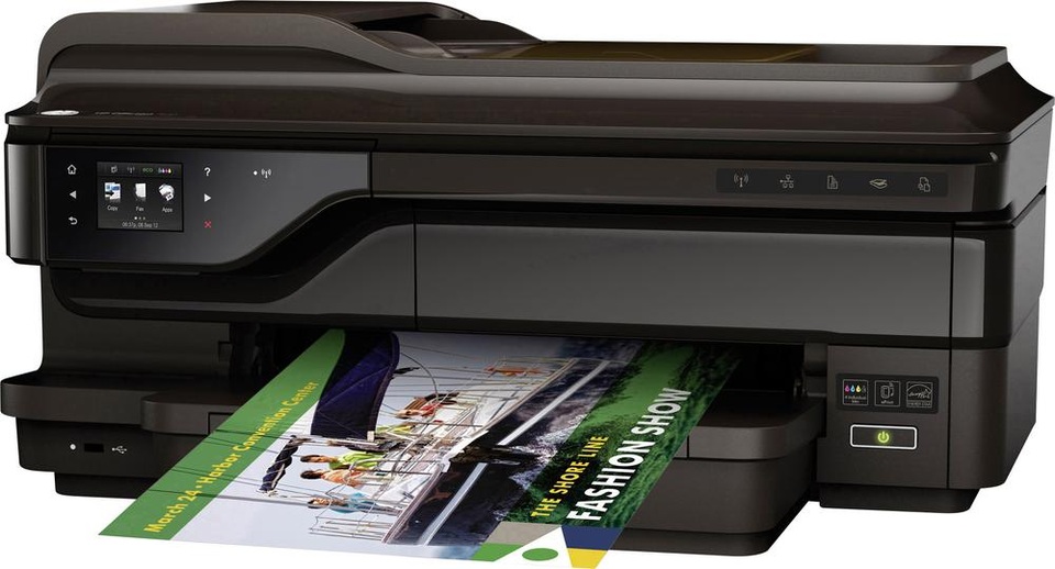 Hp OfficeJet 7612 e-All-in-one - Máy in màu đa chức năng cho doanh nghiệp - 1
Ngoại hình sang trọng của máy in đa năng Hp OfficeJet 7612. Máy còn có màn hình cảm ứng LCD 2.65 (6.75 cm) giúp người dùng thao tác đơn giản và nhanh chóng hơn