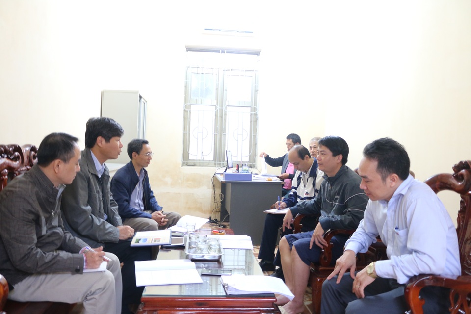 
Đoàn công tác của Tổng công ty Điện lực miền Bắc làm việc tại Hà Tĩnh
