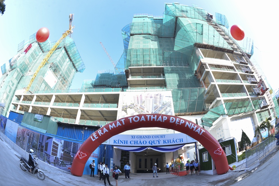 
Dù giờ mới công bố nhưng block C đã xây dựng đến tầng 17.
