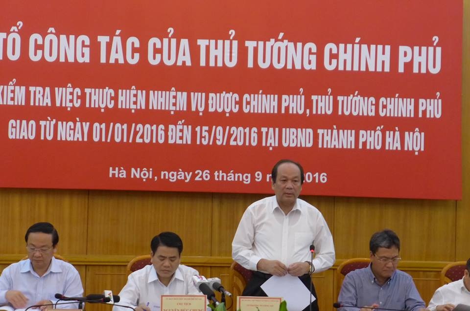 Thủ tướng nhắc Hà Nội về hiện tượng “máy chém” nghênh ngang trên phố - 1 Chủ nhiệm Văn phòng Chính phủ Mai Tiến Dũng cho biết, Thủ tướng nhắc thành phố Hà Nội vấn đề an toàn giao thông.