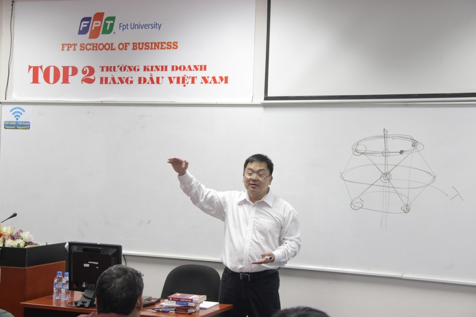 
Chủ tịch FSoft luôn sẵn sàng dốc cạn bầu kinh nghiệm gần 25 năm làm lãnh đạo của mình với học viên MBA của Viện Quản trị Kinh doanh FSB.
