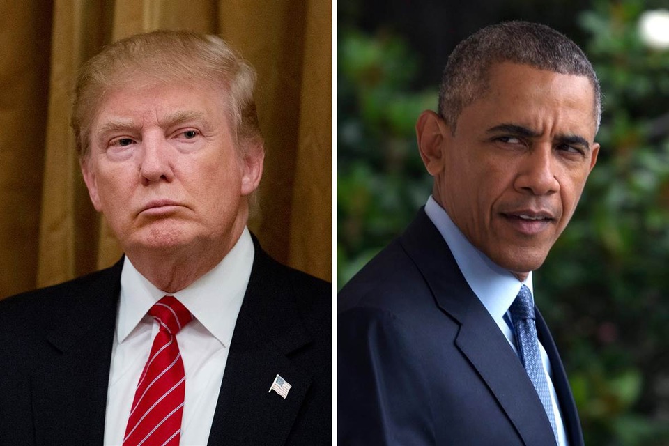 Trung Quốc công khai thách thức cả ông Obama và Trump khi thu giữ tàu lặn của Mỹ - 1
Tổng thống đắc cử Donald Trump và Tổng thống đương nhiệm Barack Obama (Ảnh: NBC)