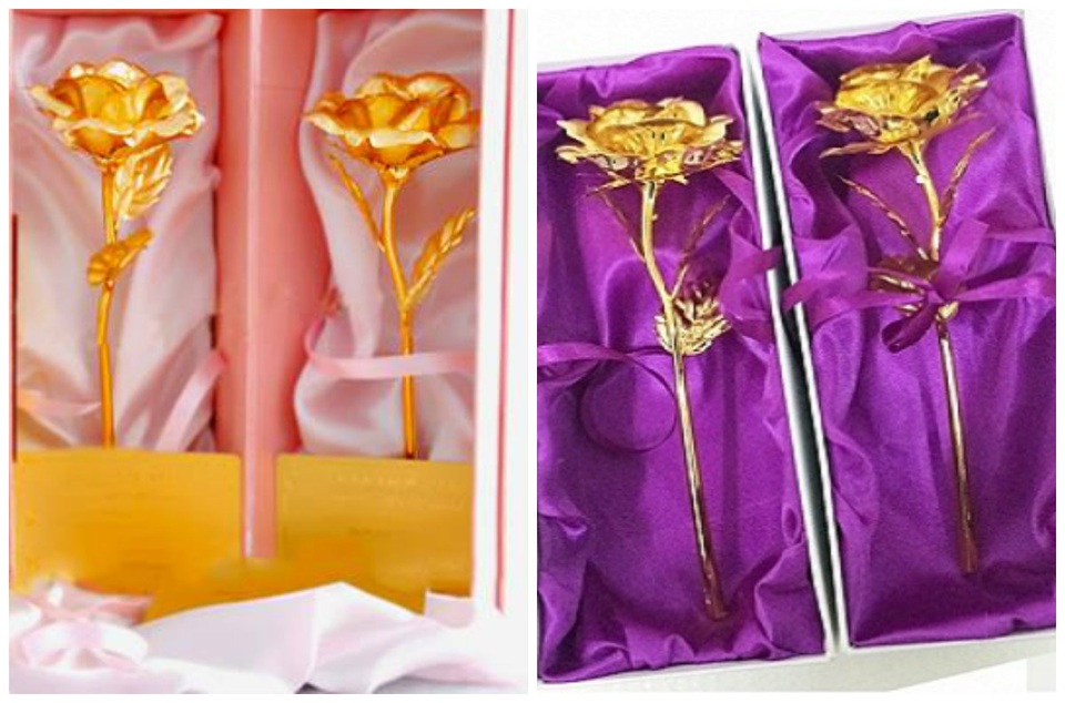 Hoa hồng mạ vàng giá 80.000 đồng hút khách trước thềm 20/10 - 1
Hoa hồng mạ nhũ vàng được làm tinh sảo rất sang trọng hút khách trước thềm ngày lễ 20/10 năm nay