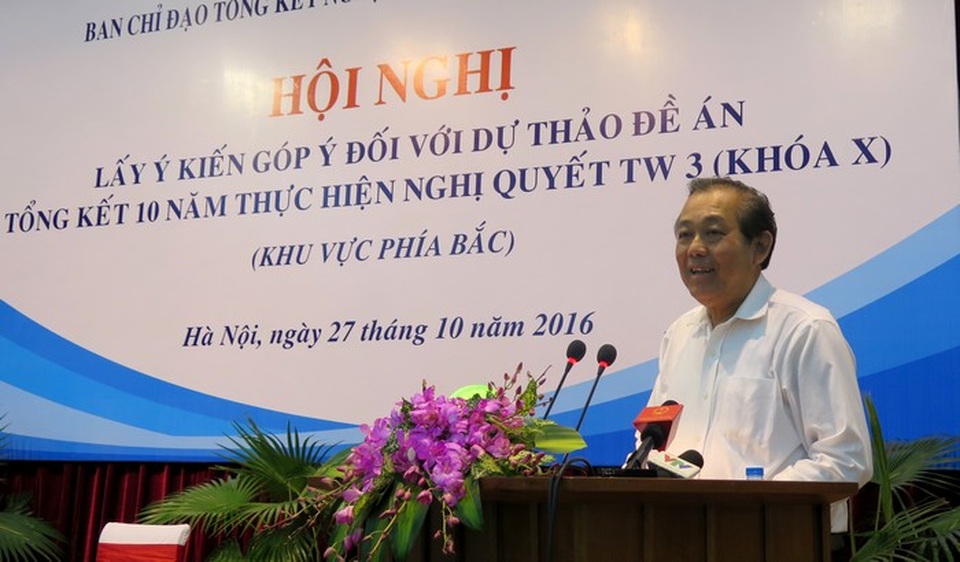 918 người đứng đầu và cấp phó bị xử lý do thiếu trách nhiệm để xảy ra tham nhũng - 1 Phó Thủ tướng thường trực Chính phủ Trương Hòa Bình phát biểu tại Hội nghị. (Ảnh: HH)