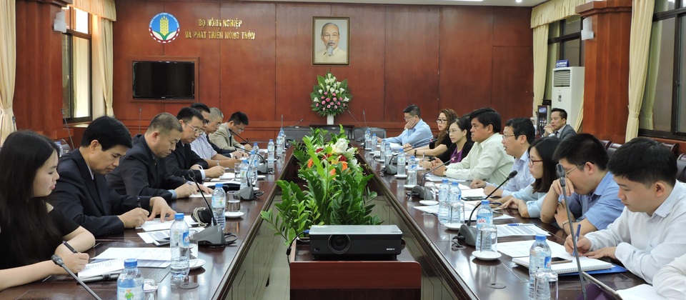 Trung Quốc bắt đầu sang kiểm tra 31 doanh nghiệp xuất khẩu gạo Việt Nam - 1 Quang cảnh buổi làm việc.