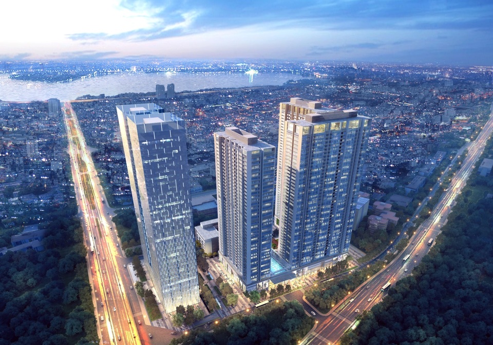 Đất Xanh miền Bắc phân phối độc quyền toà M3 Vinhomes Metropolis - 1 Phối cảnh toàn dự án Vinhomes Metropolis