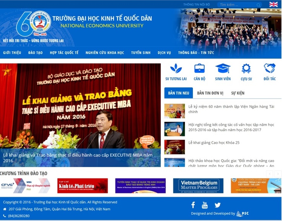Đại học Kinh tế Quốc dân mở cổng thông tin điện tử mới - 1 Đại học Kinh tế Quốc dân mở cổng thông tin điện tử mới - 1