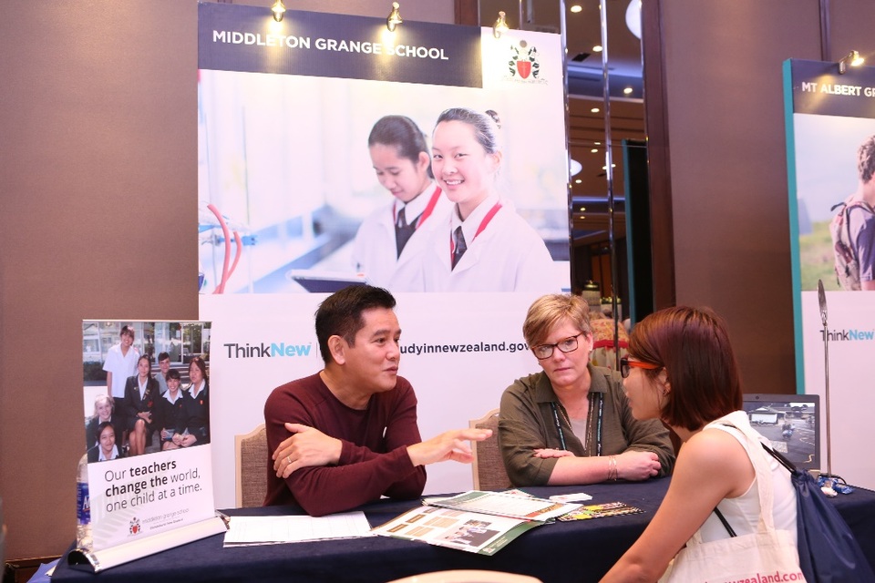 Đây là năm đầu tiên Triển lãm giáo dục New Zealand thu hút đến hơn 40 trường tham gia