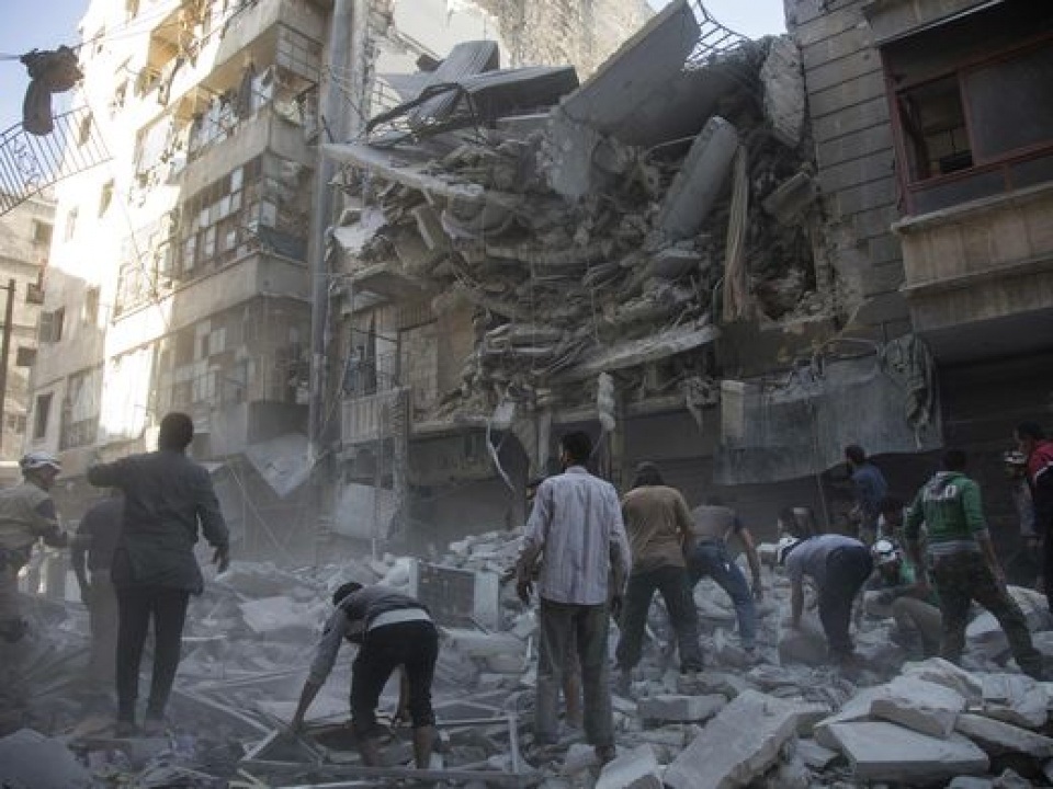 Quan hệ Nga – Mỹ: Giọt nước tràn ly - 2 Thành phố Aleppo hoang tàn. (Nguồn: USA Today)