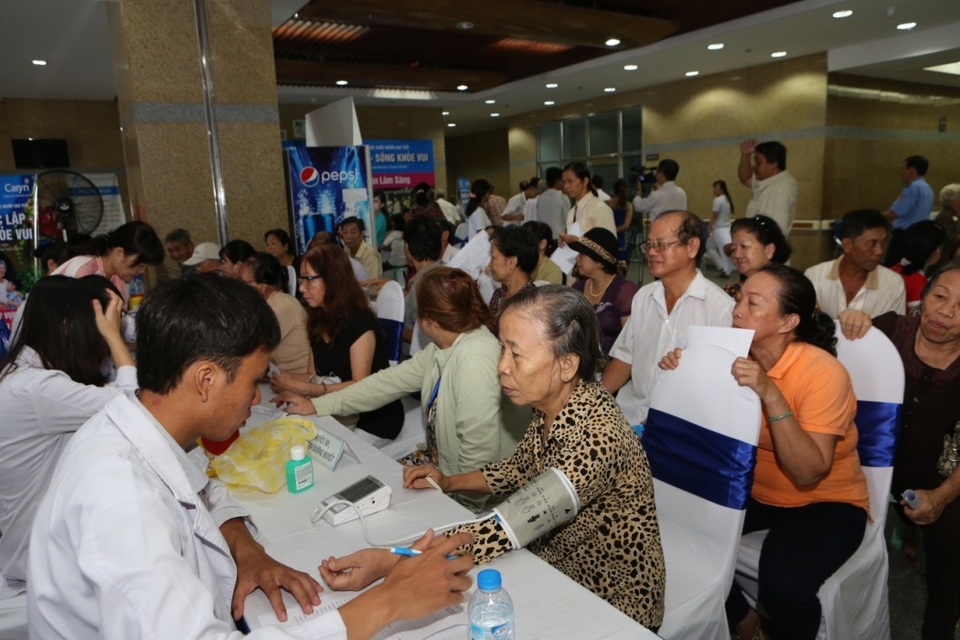 Ngày hội sức khỏe người cao tuổi “Sống độc lập - sống khỏe vui” thành công rực rỡ. - 1 Chương trình kiểm tra Cận lâm sàng được 100% người cao tuổi đăng ký tham gia.