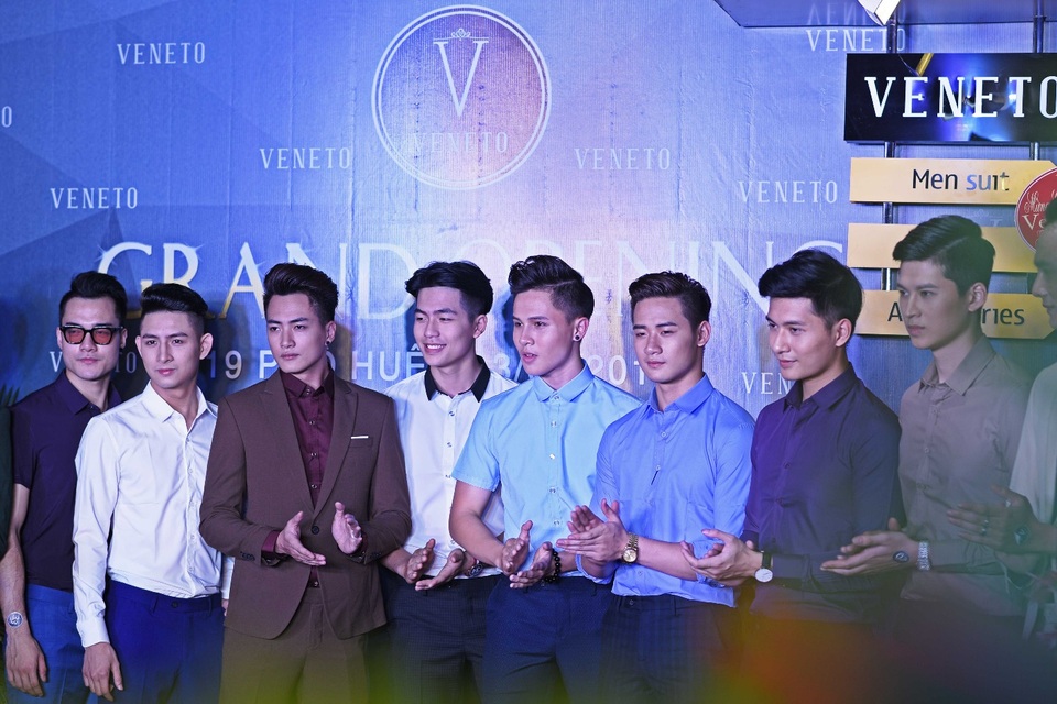 6 điều bạn nên biết về thương hiệu thời trang Veneto - 1 Dàn người mẫu nam nổi bật tại lễ khai trương Veneto Phố Huế