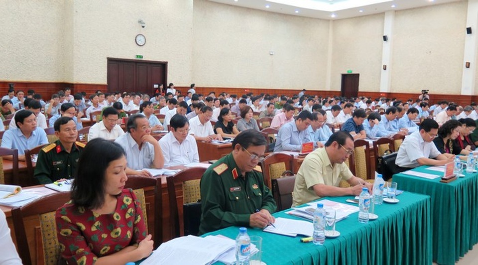918 người đứng đầu và cấp phó bị xử lý do thiếu trách nhiệm để xảy ra tham nhũng - 2 Các đại biểu dự Hội nghị. (Ảnh: HH)