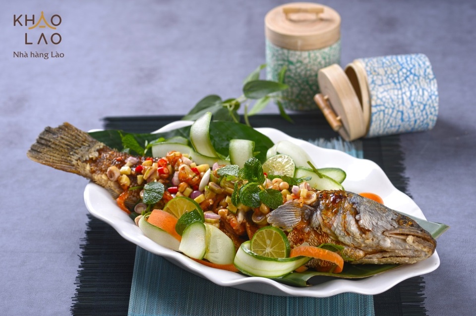 Khám phá sự thú vị của ẩm thực Lào - 1 Cá lóc Khao Lao