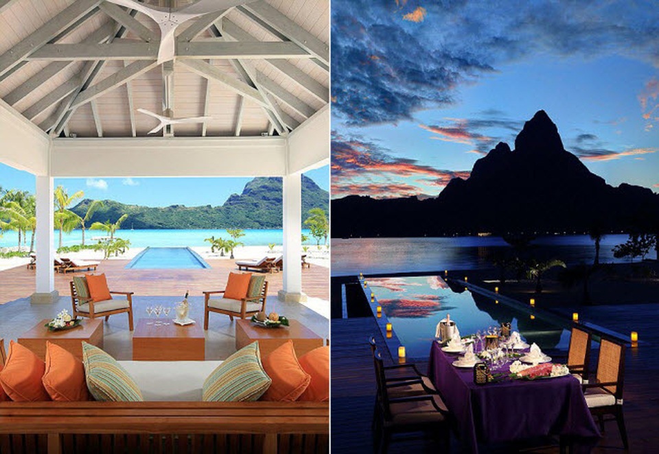 Các phòng ngủ của khu biệt thự nghỉ dưỡng này đều có hướng nhìn tuyệt đẹp ra hồ nước trong xanh phía trước. Du khách cũng có thể tận hưởng cảm giác thoải mái trong bể bơi ngay trước biệt thự. Nhưng giá ở đây không rẻ chút nào, từ 6.000 đến 12.000 Euro/đêm.