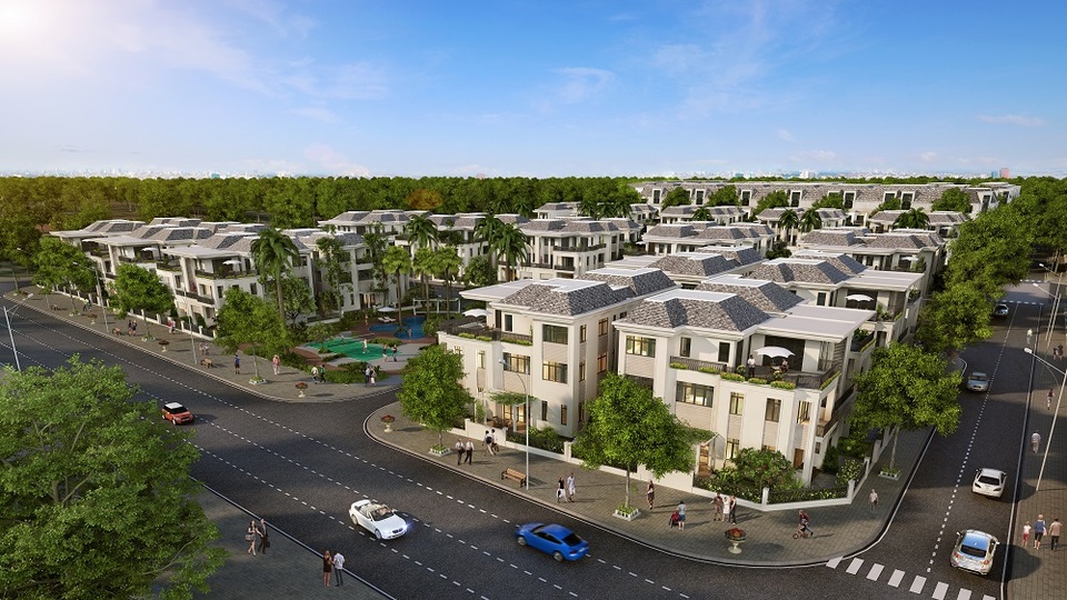 Phối cảnh phân khu The Botanica thuộc dự án Vinhomes Gardenia