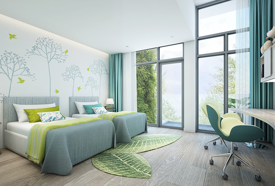 
Phong cách kiến trúc kính hiện đại giúp tăng khả năng lấy sáng cho ngôi nhà, đồng thời mở rộng tối đa góc nhìn từ bên trong
