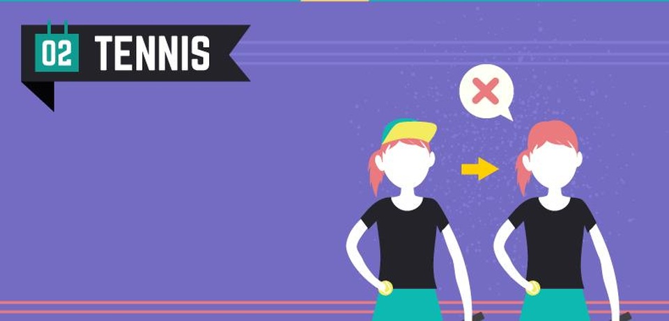 Môn quần vợt có một điều luật khá lạ lùng mà ngay cả các vận động viên chuyên nghiệp cũng ít khi nhớ dẫn đến phạm luật. Tuy nhiên, điều luật này chỉ ảnh hưởng tới những người đội mũ khi thi đấu. Cụ thể, nếu bạn dành được quyền giao bóng ở đầu séc đấu và thực hiện quả giao bóng trong khi đang đội mũ thì chiếc mũ bắt buộc phải luôn nằm trên đầu của bạn cho đến lượt giao bóng của đối phương. Trong giải Mỹ mở rộng năm 2012, Andy Murray đã làm rơi chiếc mũ của mình trong phiên giao bóng và anh đã phải thực hiện lại lượt giao của mình. Tất nhiên, điểm số của cả hai bên đều được đưa về thời điểm bắt đầu giao bóng.