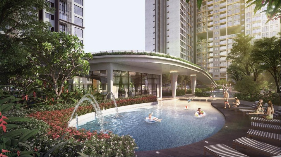 Bãi biển nhân tạo nối liền với thủy cung dành cho trẻ nhỏ