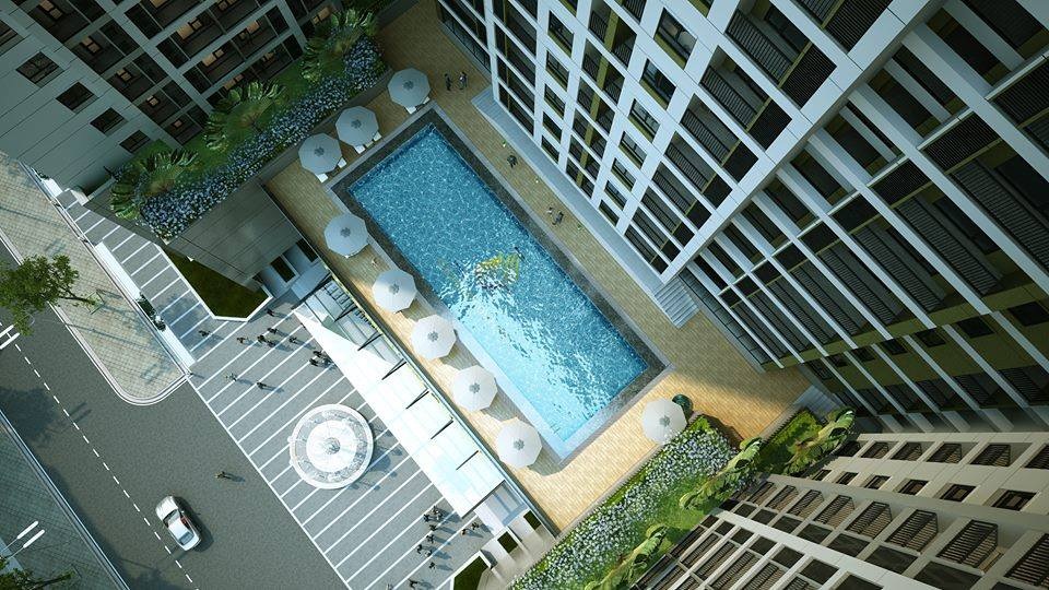 Dự án Goldsilk Complex khuyến mãi khủng dịp cuối năm - 2 Bể bơi chân mây tại Goldsilk