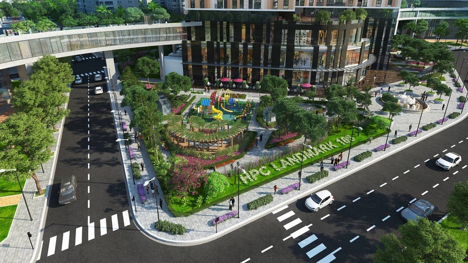 17/12 Khai trương căn hộ mẫu HPC Landmark 105, KĐT Văn Khê - 2 Hơn 60% diện tích được quy hoạch dành cho cây xanh và cảnh quan bên ngoài tạo không gian xanh thoáng đãng