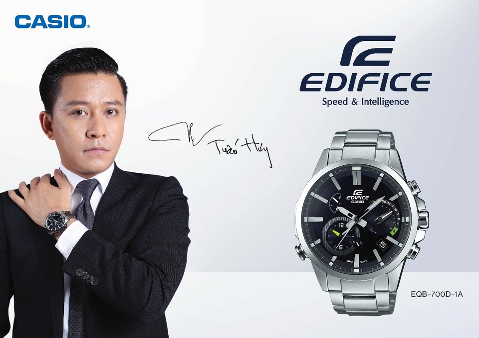5 đồng hồ CASIO nổi bật nhất trong năm 2016 tại Việt Nam - 2 Ca sĩ Tuấn Hưng hiện đang là đại sứ của CASIO EDIFICE tại Việt Nam