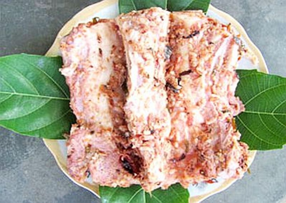 Đặc sản làm say lòng người ở Tuyên Quang - 3 Thịt lợn muối chua