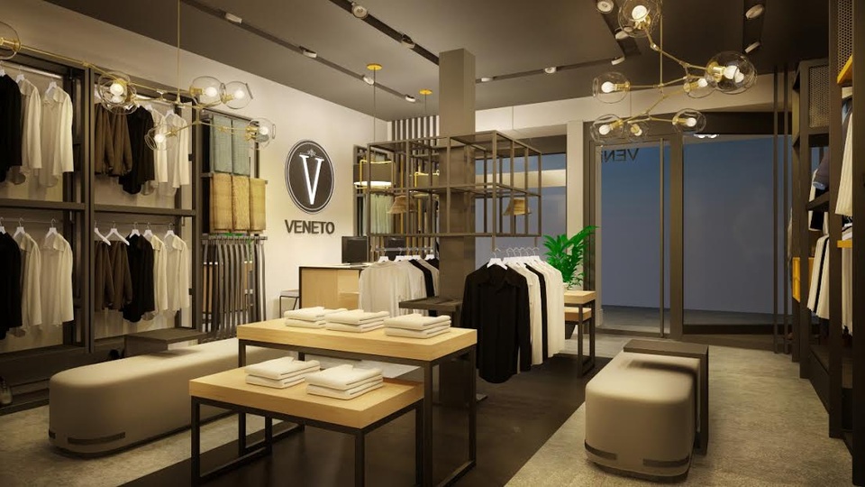 6 điều bạn nên biết về thương hiệu thời trang Veneto - 3 Không gian showroom theo phong cách châu Âu sang trọng, hiện đại, giàu tính thẩm mỹ dành cho khách hàng