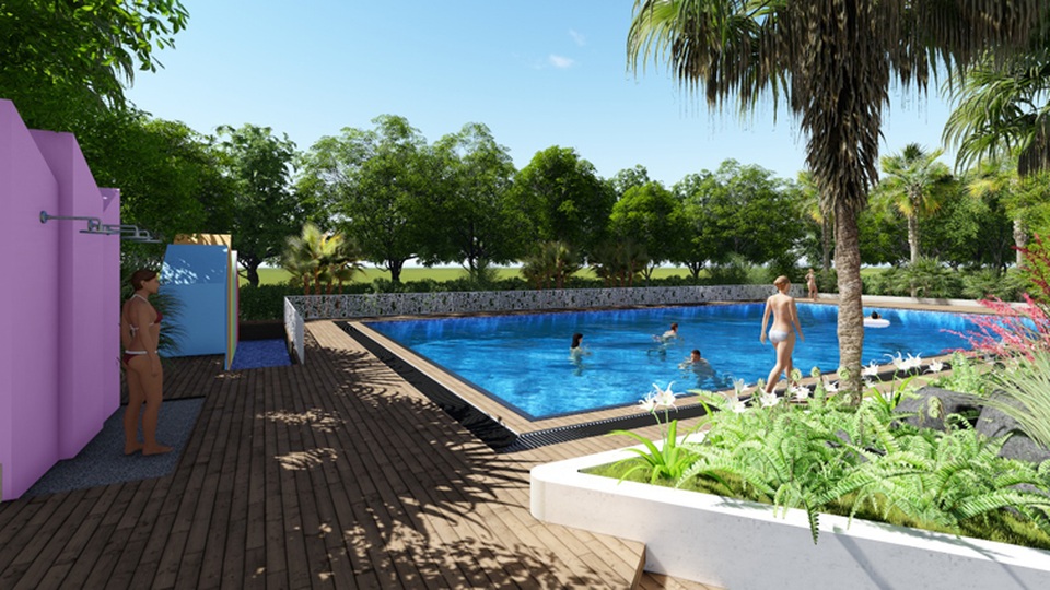 Lần đầu tiên xuất hiện căn hộ giá rẻ đạt tiêu chuẩn xanh quốc tế - 3 Các tiện ích như bể bơi hay không gian thiền, vườn nướng BBQ trên tầng mái là một trong những điểm nhấn khiến Ecohome Phúc Lợi thu hút cư dân…