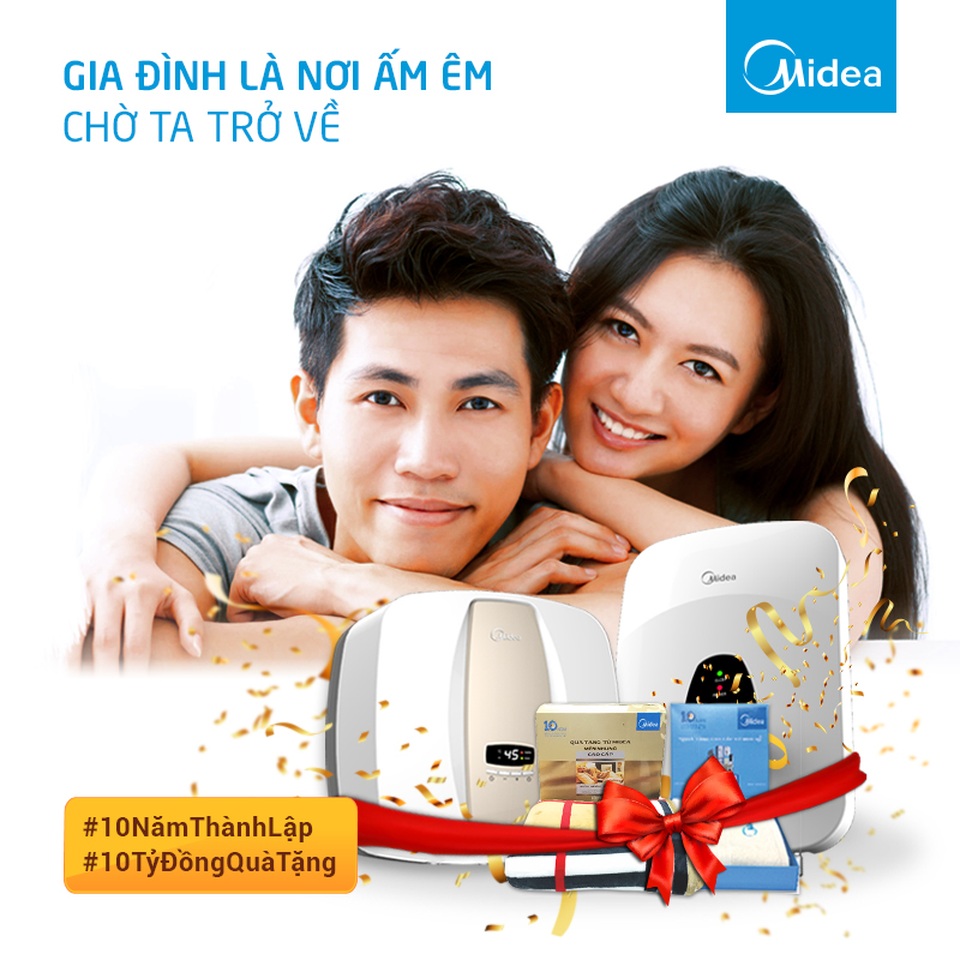 Tưng bừng quà tặng mừng sinh nhật 10 tuổi của Midea - 3
Cùng tham gia để có thể dễ dàng trải nghiệm sự “chăm sóc” thú vị tới từ nhãn hàng uy tín và “rước” những phần quà hấp dẫn về nhà thôi nào.
Link chi tiết chương trình: http://bit.ly/2fJQHob
Bạn cũng có thể theo dõi fanpage của Midea để nhanh chóng cập nhật những thông tin nóng hổi nhất của chương trình cũng như khám phá nhiều hơn nữa giá trị tuyệt với mà Midea mang lại cho bạn và gia đình nhé!