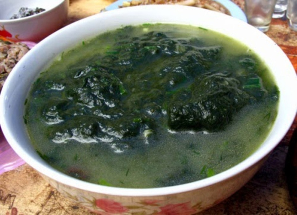 Lên Tây Bắc, thưởng thức đặc sản từ… rêu - 3 Món canh rêu thanh mát.