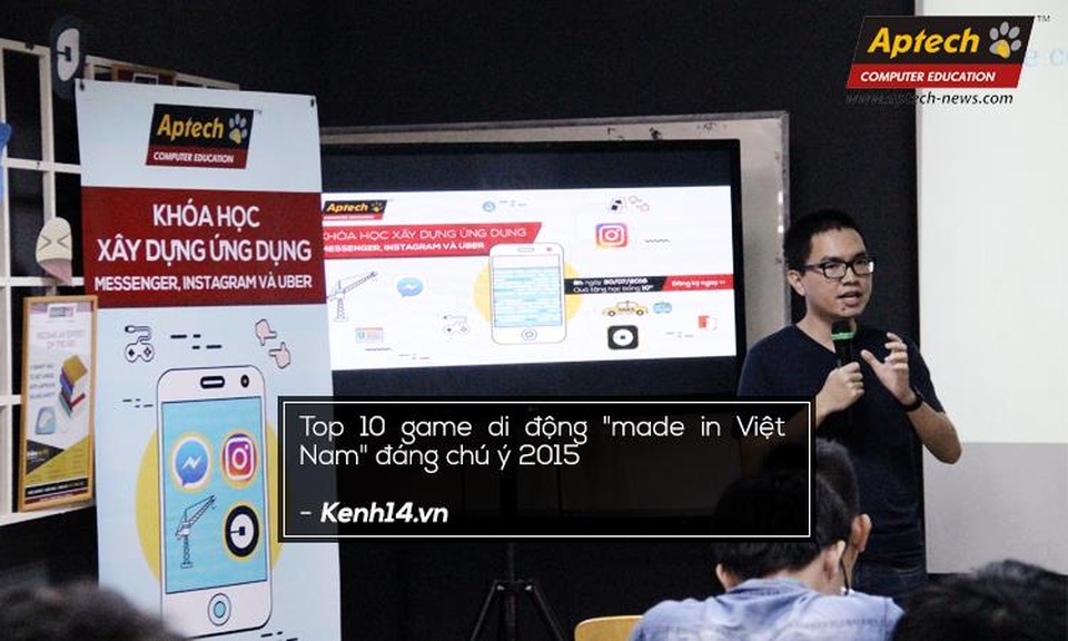 
APTECH được xem là “chiếc nôi” đào tạo các “anh tài” trong lĩnh vực lập trình như Nguyễn Lương Bằng với game Freaking Math và Wifi Chùa.
