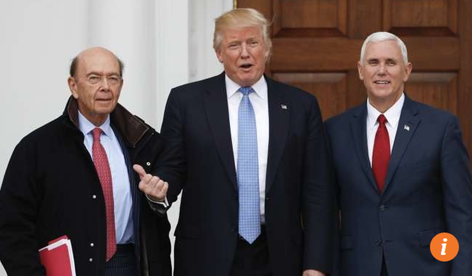 Nội các hứa hẹn nhiều tỷ phú của Tổng thống đắc cử Trump - 2
Tỷ phú Wilbur Ross (trái) có thể tham gia nội các của ông Trump. (Ảnh: Getty)