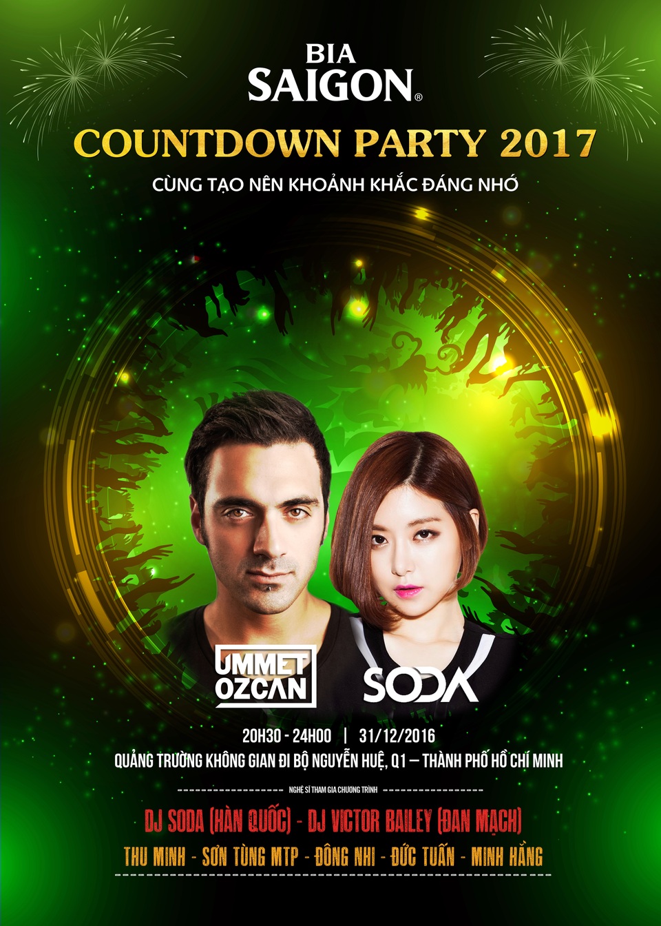Đếm ngược cùng Sabeco - 1
Sự xuất hiện của DJ Soda, DJ Ummet Ozcan chắc chắn sẽ khiến các khán giả cực kỳ phấn khích.